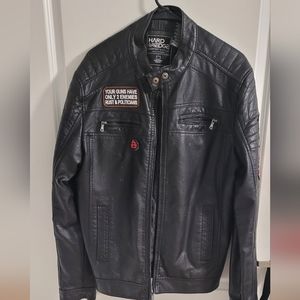 Riding jacket faux leather